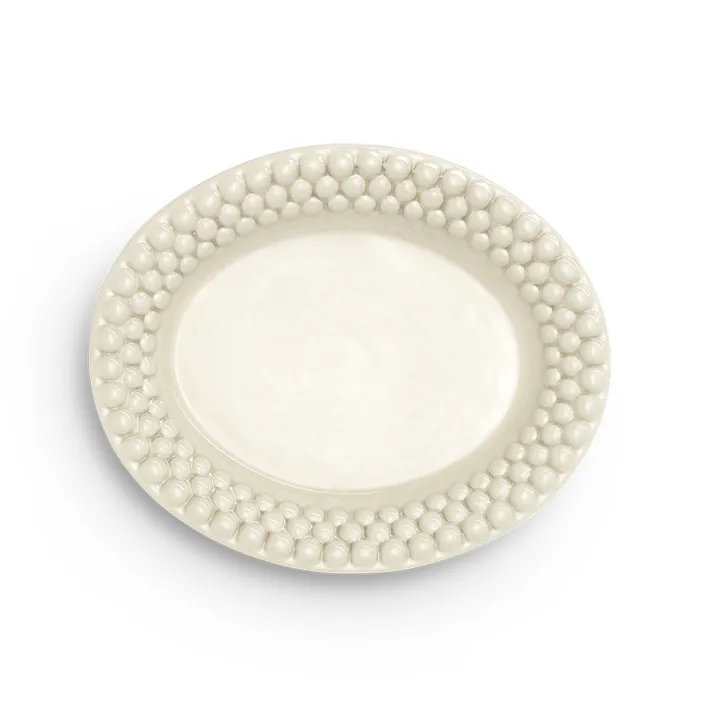 Bubbles oval tallrik 20 cm - Sand - Mateus