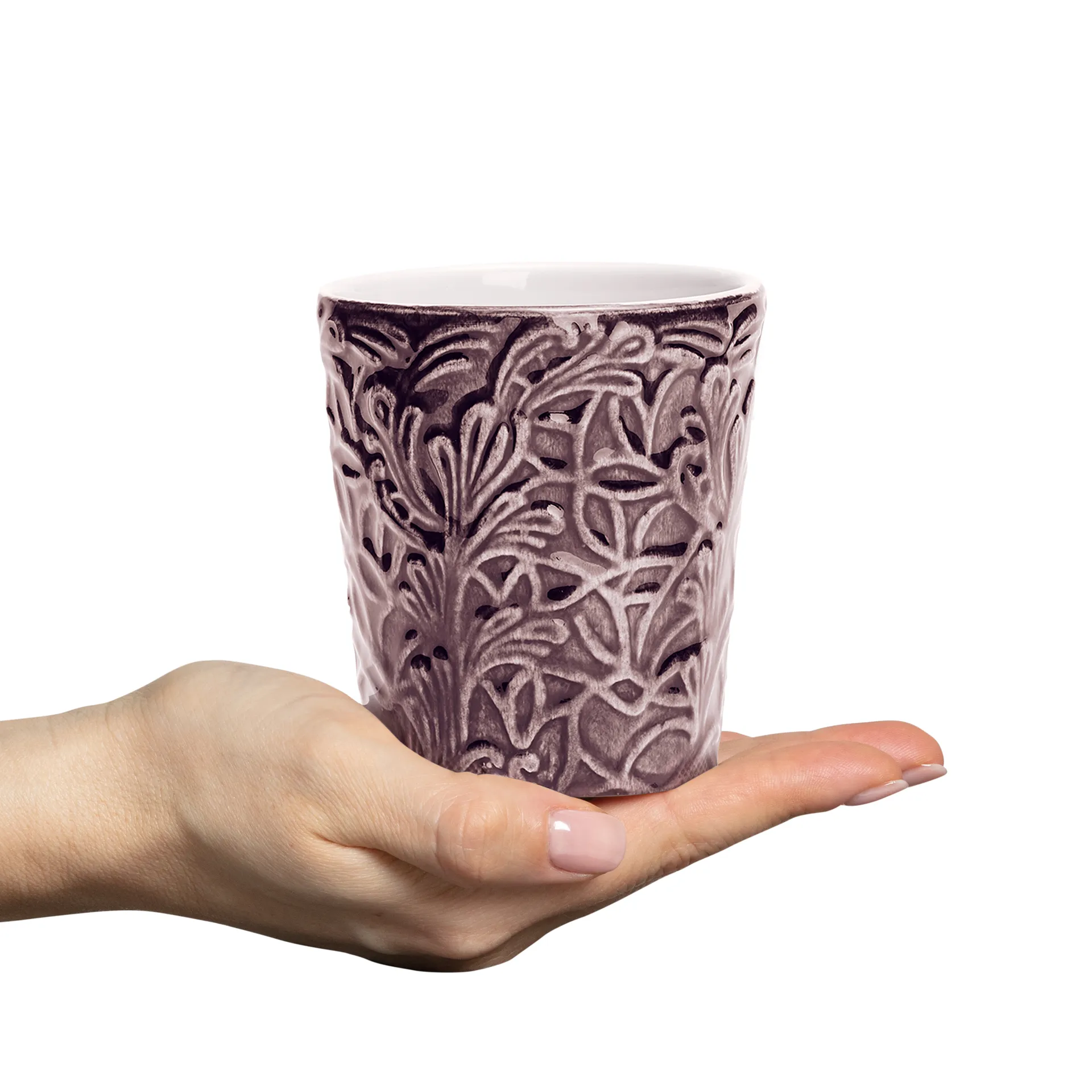 Lace mugg 30 cl, Plommon Mateus