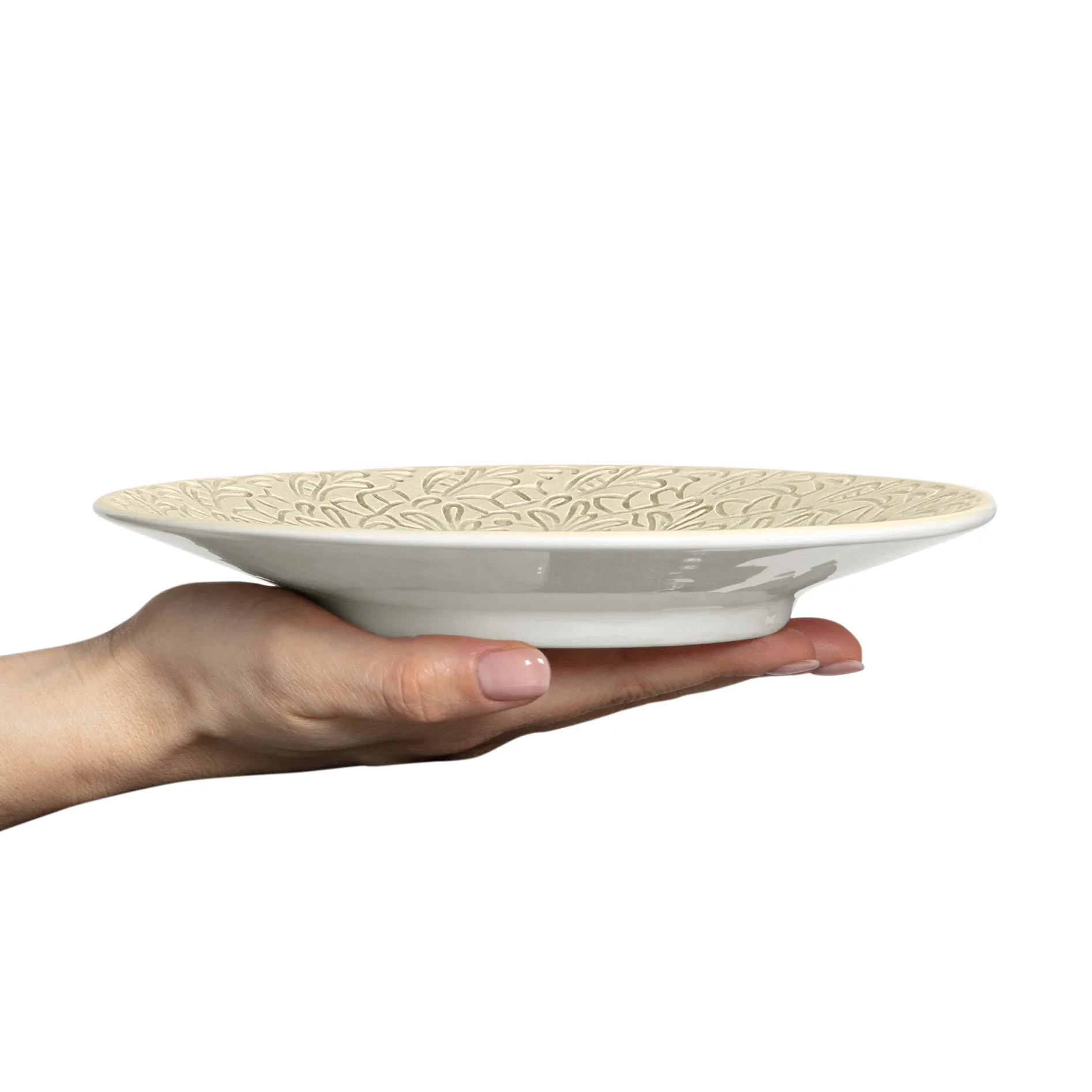 Lace tallrik 20 cm, Sand Mateus