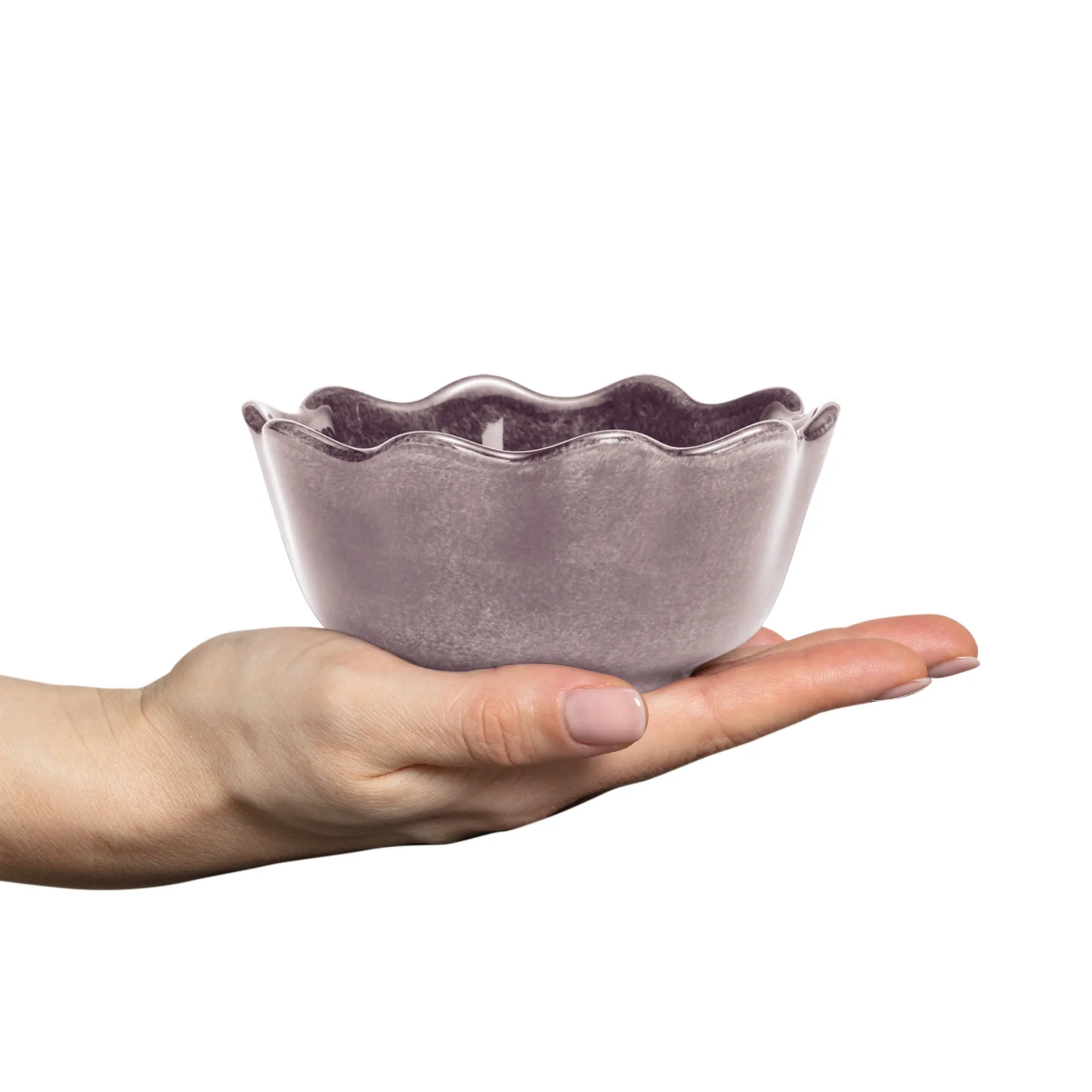 Oyster skål Ø13 cm, Plommon Mateus