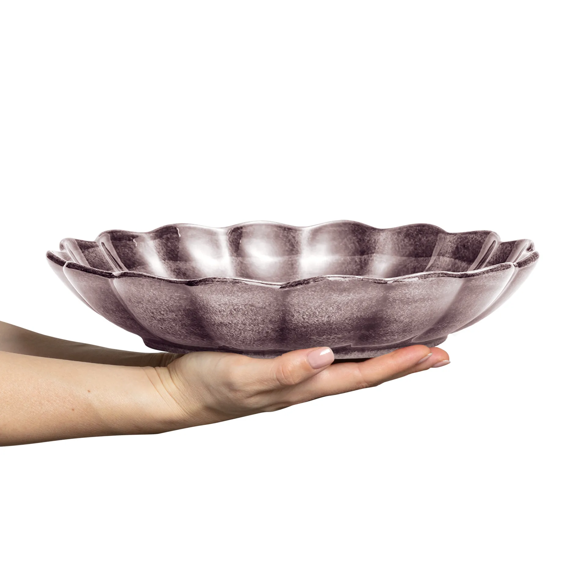Oyster skål Ø31 cm, Plommon Mateus