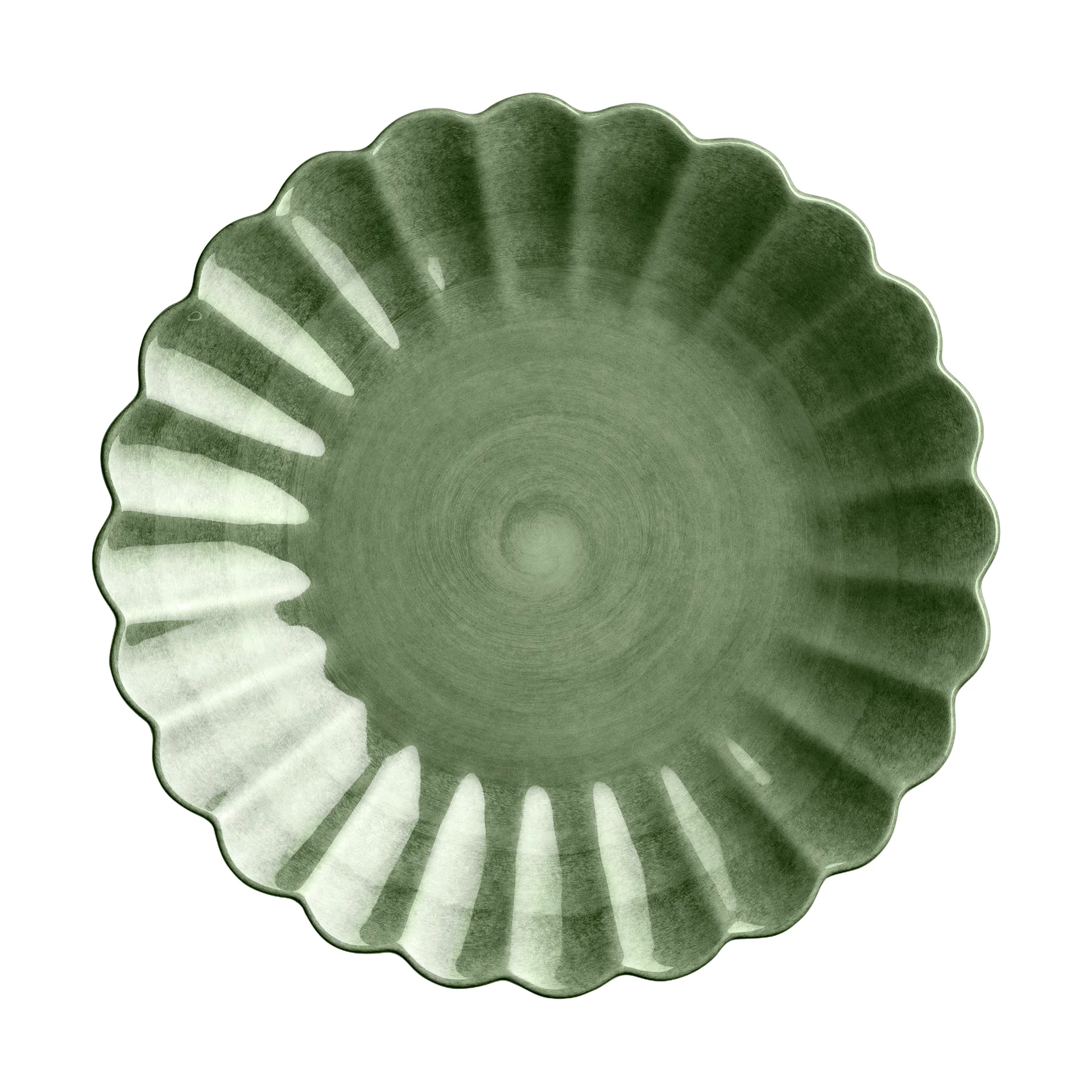 Oyster tallrik 20 cm, Forest green Mateus