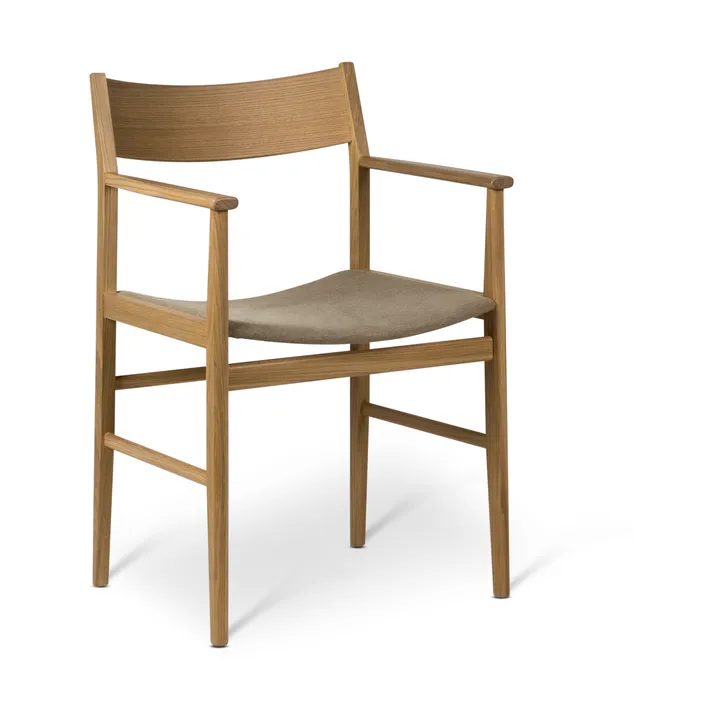 Siza karmstol - Vitpigmenterad ek-lin sits - Mavis