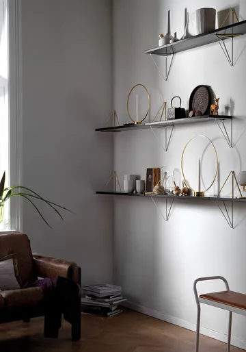 Pythagoras Shelf hyllplan - svart - Maze