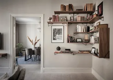 Pythagoras Shelf hyllplan - valnöt - Maze