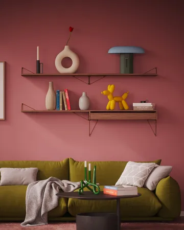 Pythagoras Shelf hyllplan - valnöt - Maze