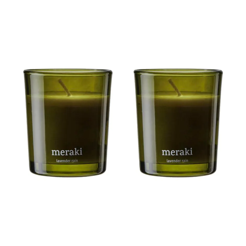 Meraki doftljus 15 timmar 2-pack, Lavender rain Meraki
