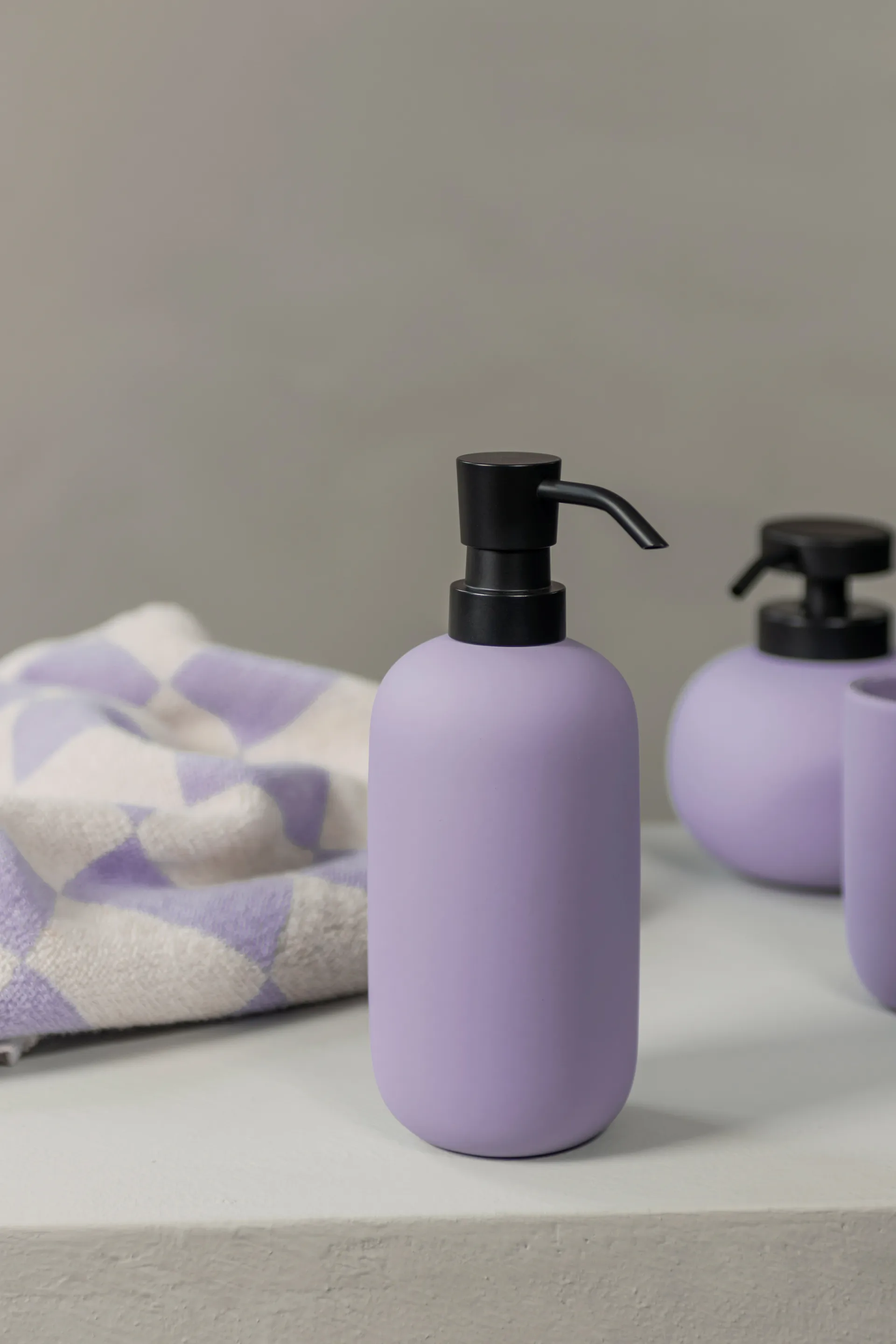 Lotus tvålpump hög, Light lilac Mette Ditmer