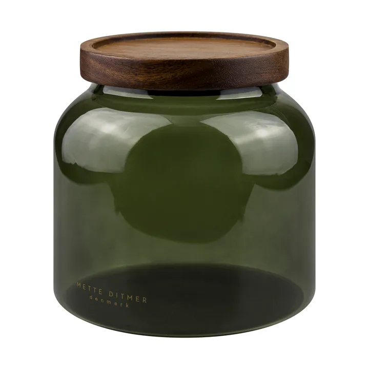 Luna burk med lock small 13 cm - Dark forest - Mette Ditmer