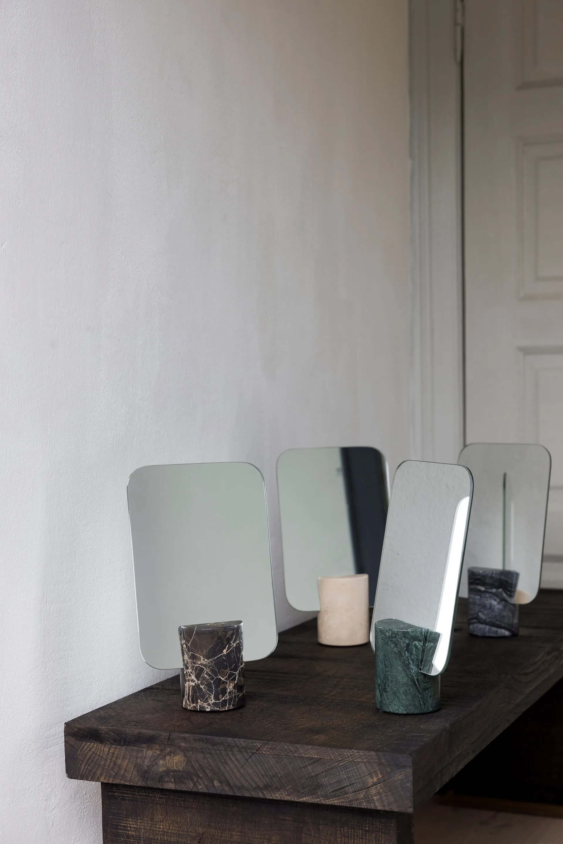 Marble bordsspegel, Brown, 30 cm Mette Ditmer