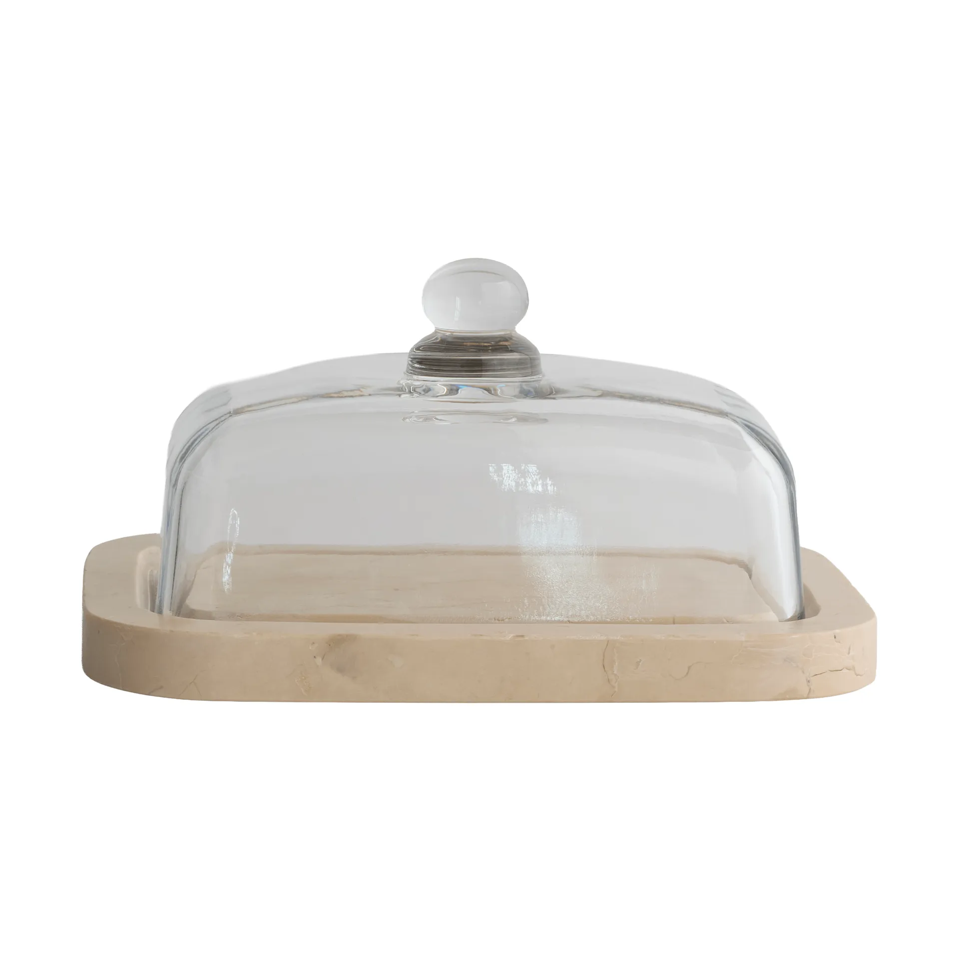 Marble smörask, Beige, 14x19,5x10,5 cm Mette Ditmer
