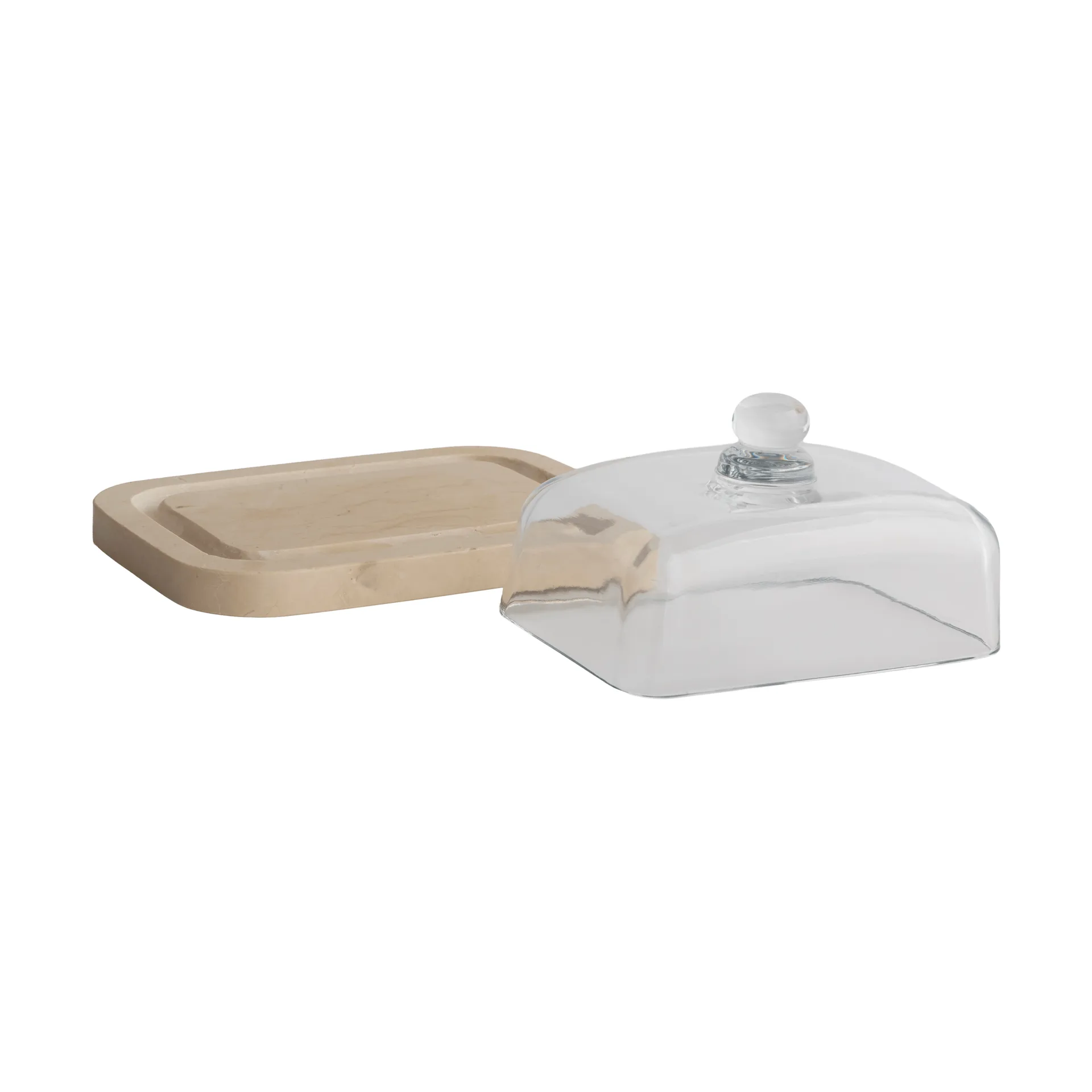 Marble smörask, Beige, 14x19,5x10,5 cm Mette Ditmer