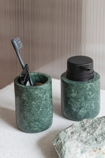 Marble tandborsthållare 10 cm - Dark forest - Mette Ditmer