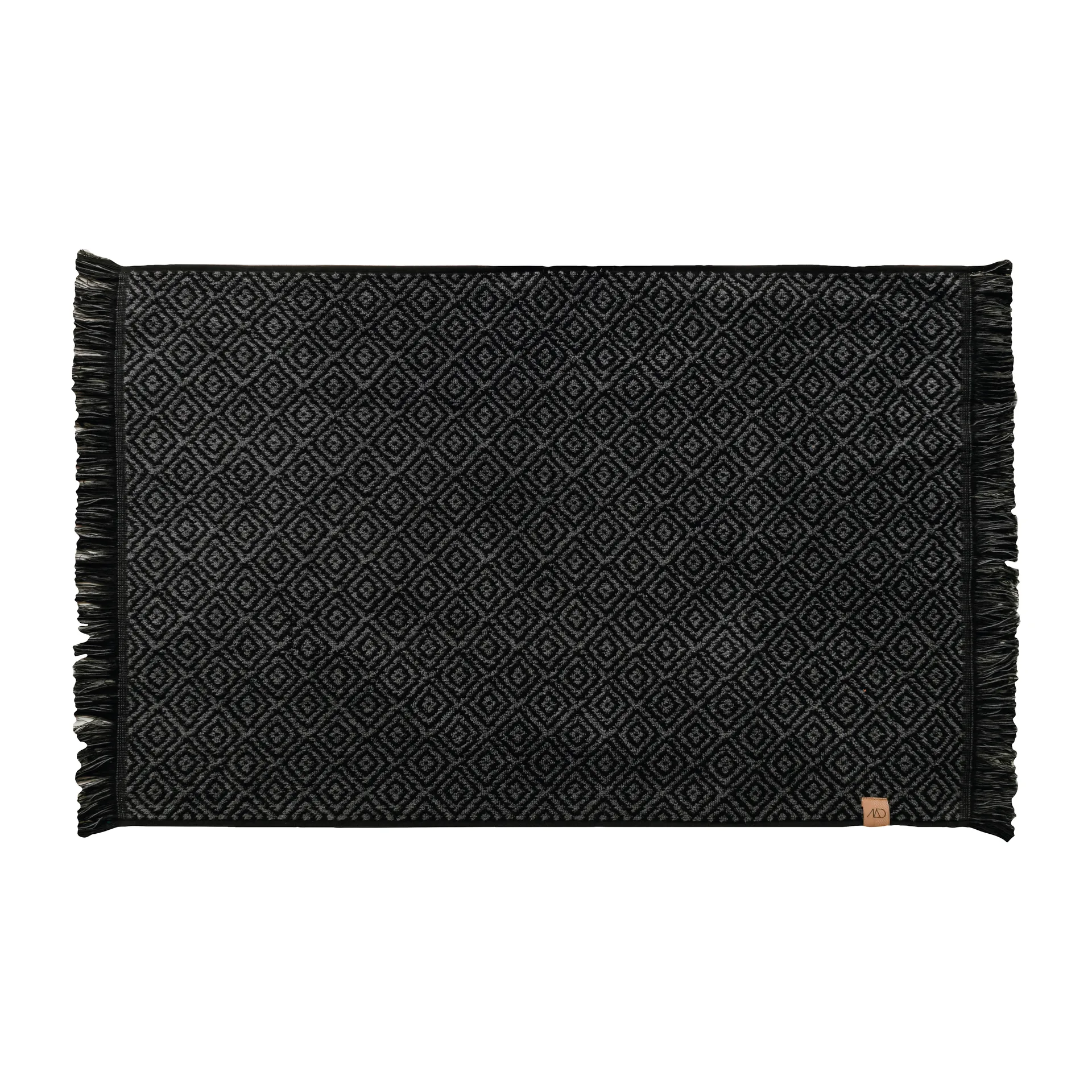 Morocco badrumsmatta 50x80 cm, Black-grey Mette Ditmer