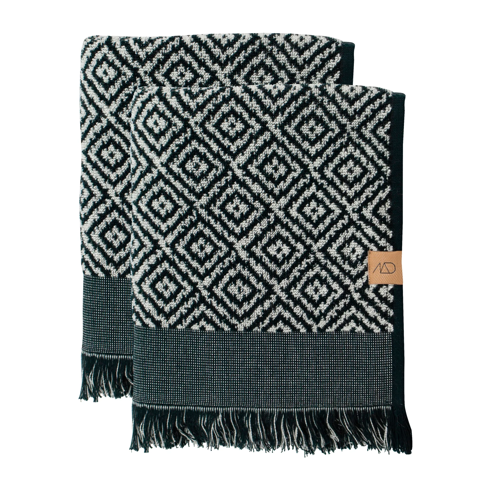 Morocco gästhandduk 35x55 cm 2-pack, Black-white Mette Ditmer