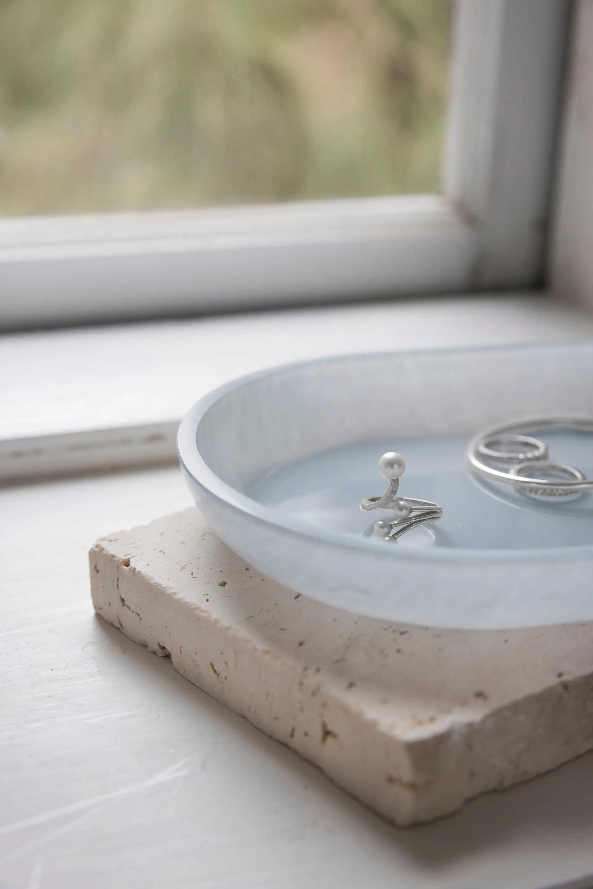 Opal bricka, Light blue, 14x25,5 cm Mette Ditmer
