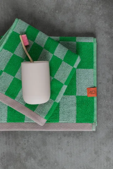 Retro handduk - Classic green, 50x90 cm - Mette Ditmer