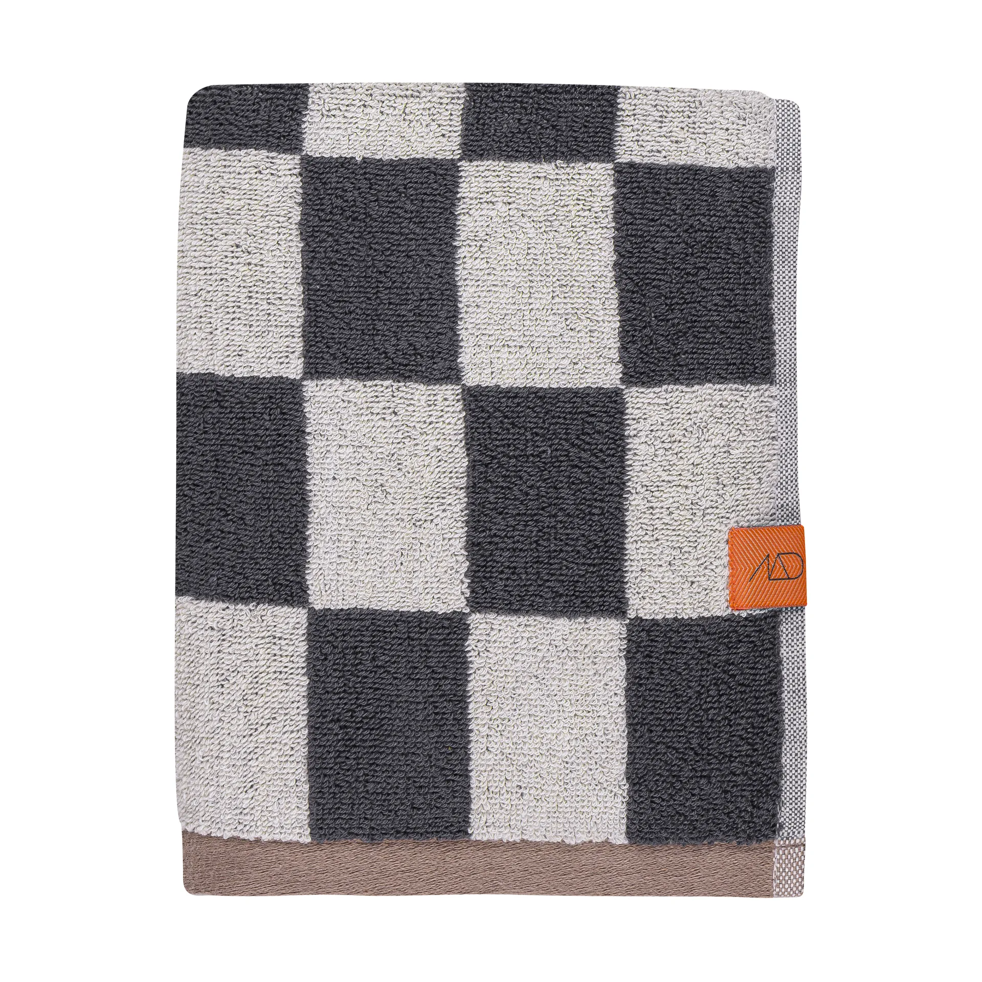 Retro handduk, Dark grey, 50x90 cm Mette Ditmer