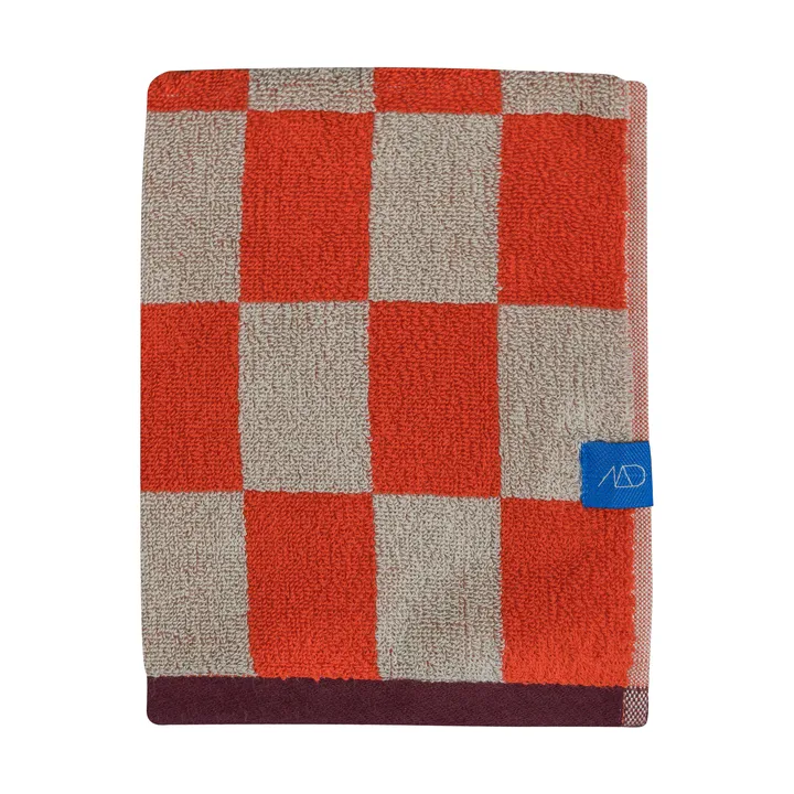 Retro handduk - Dark orange, 50x90 cm - Mette Ditmer