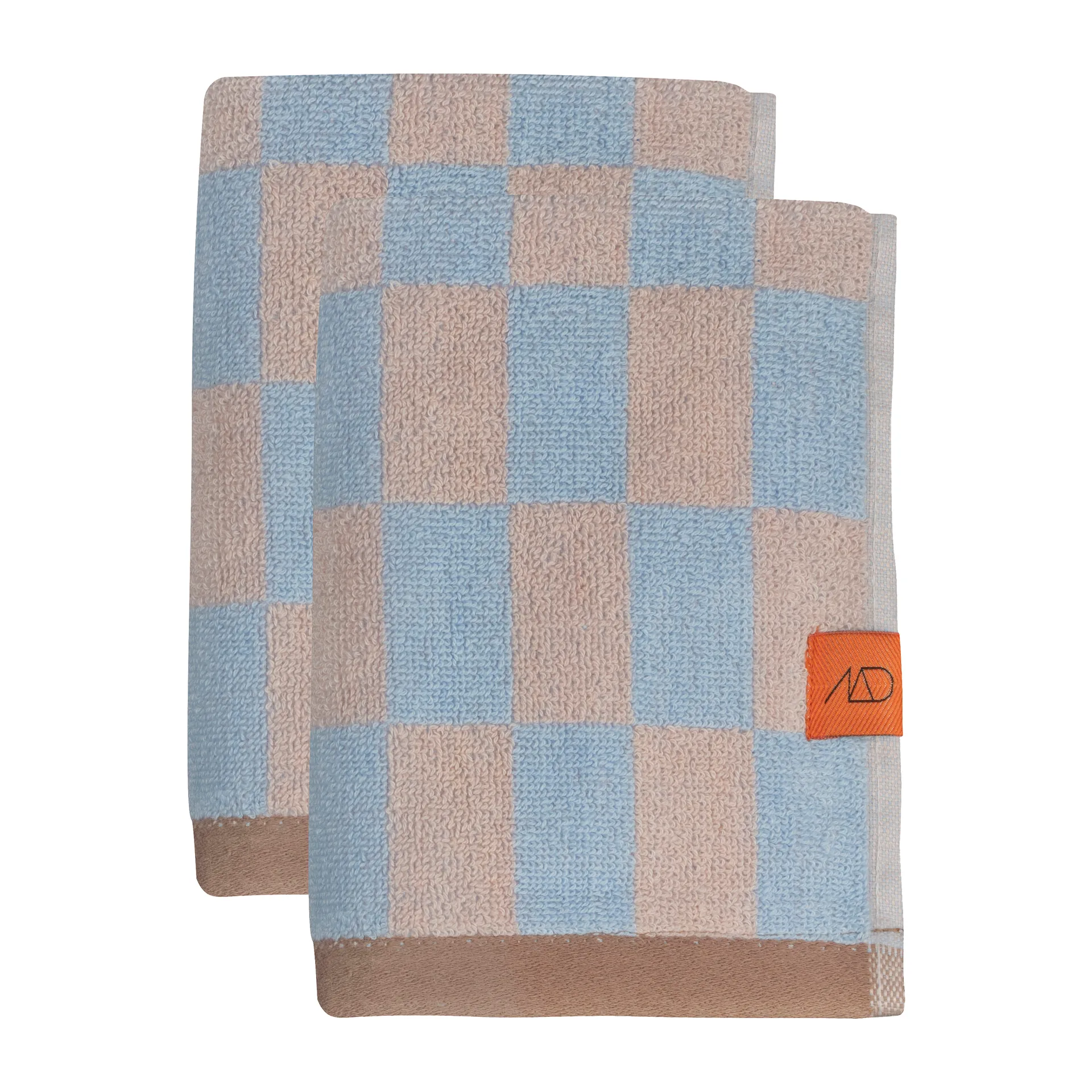 Retro handduk, Light blue, 40x55 cm, 2-pack Mette Ditmer