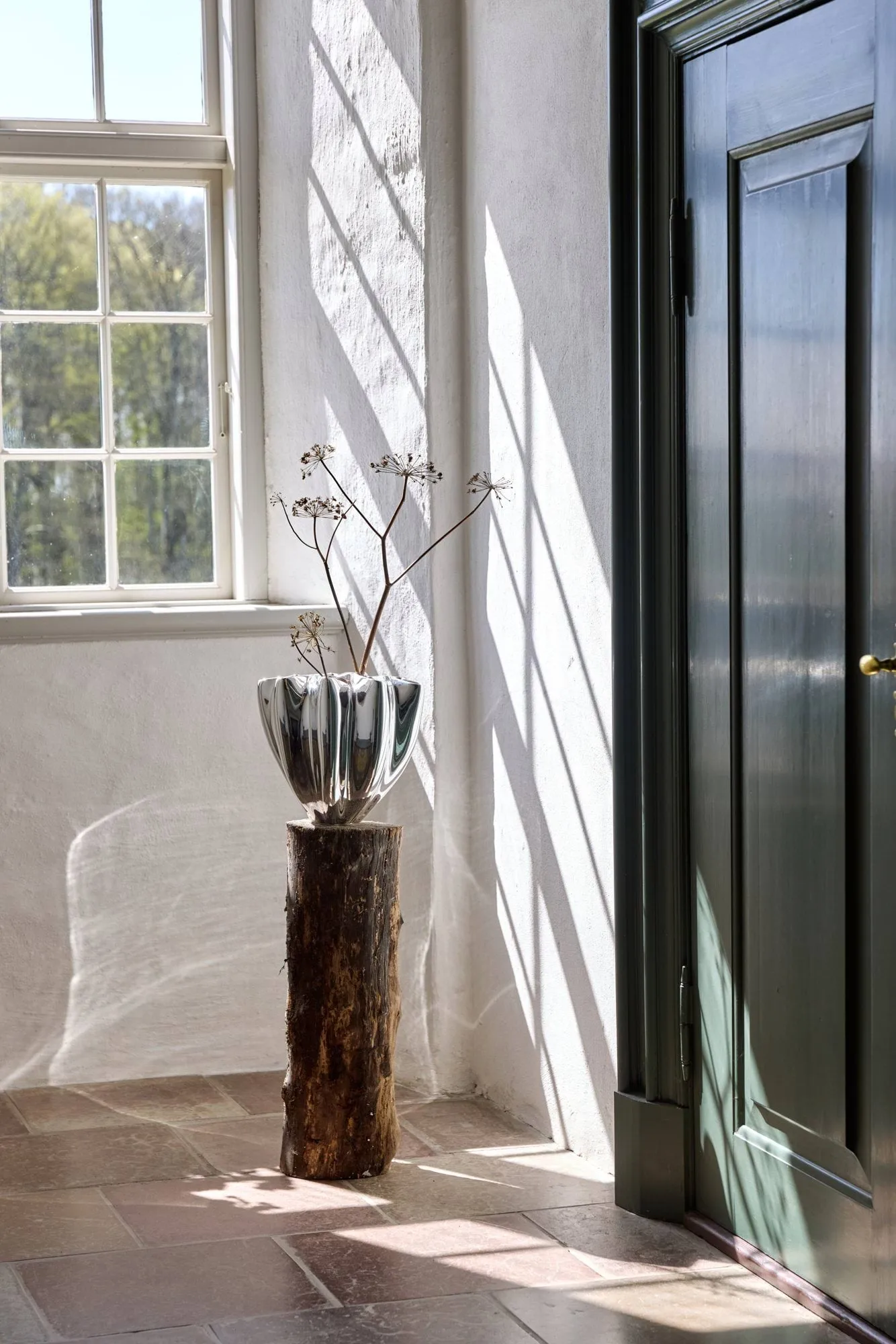 Shell vas, Large, 30 cm, Chrome Mette Ditmer