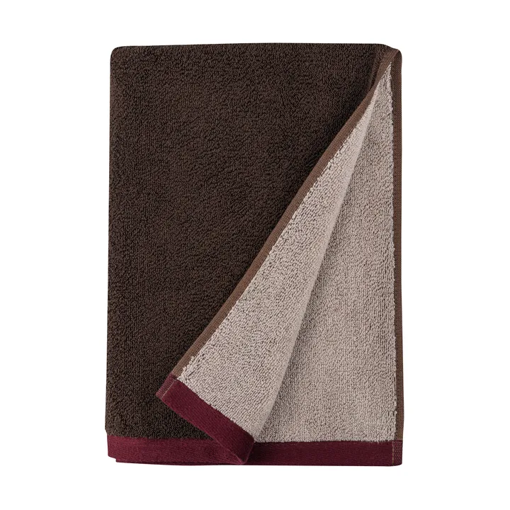 Soft badhandduk 70x133 cm - Brown-sand - Mette Ditmer