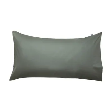 Satina plain örngott - Grön, 50x90 cm - Mille Notti
