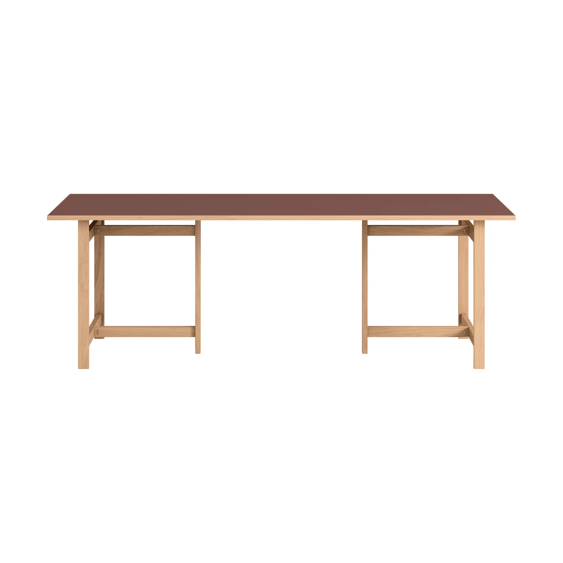 Moebe Rectangular matbord, Burgundy, 220x90 cm MOEBE