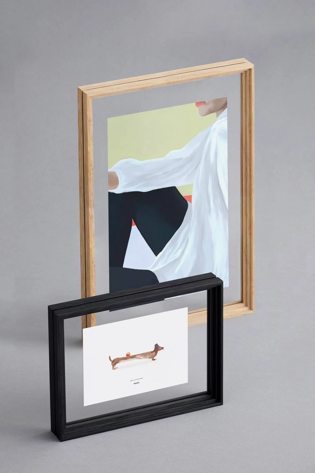 Moebe Standing Frame ram, Svartbetsad ek, A4 MOEBE