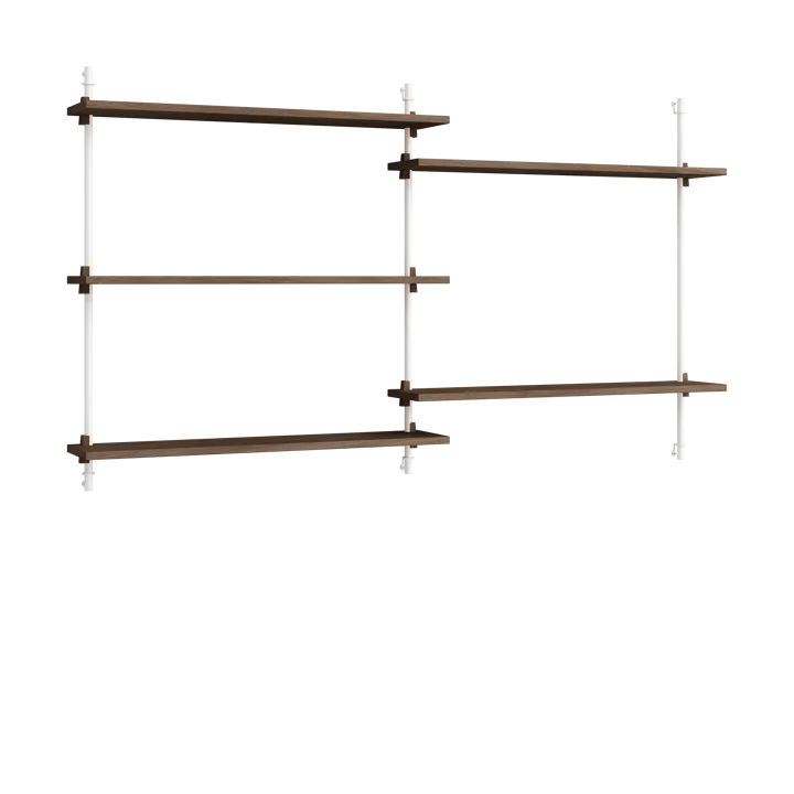 Moebe wall shelving ws.85.2.B - Rökt ek-vit - MOEBE