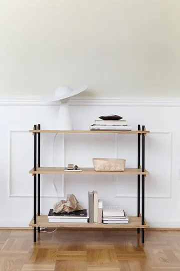 Shelving System classic hylla - Ek-black, 86x200x35 cm, S.200.1.A - MOEBE