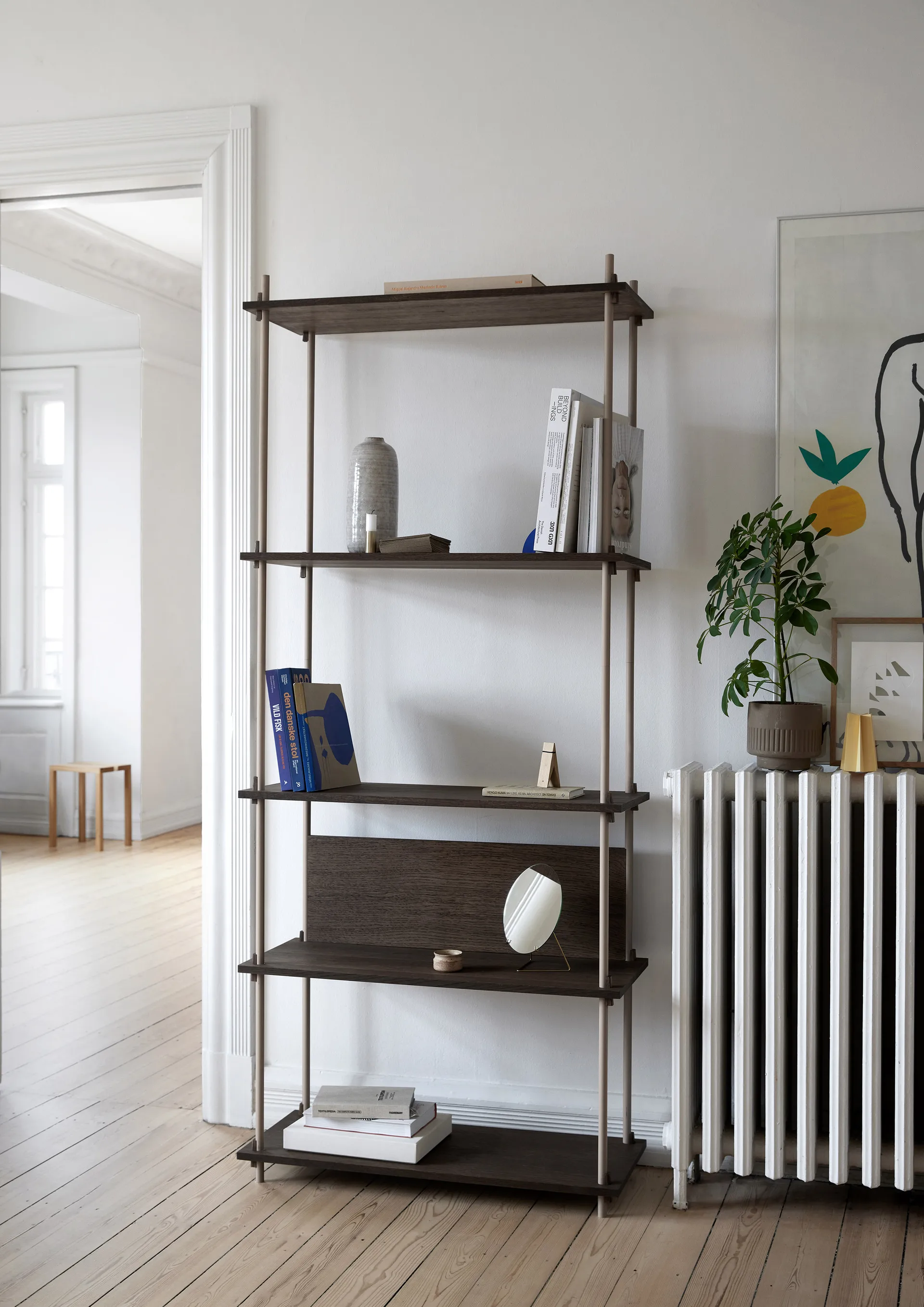 Shelving System classic hylla, Ek-black, 86x85x35 cm, S.85.1.A MOEBE