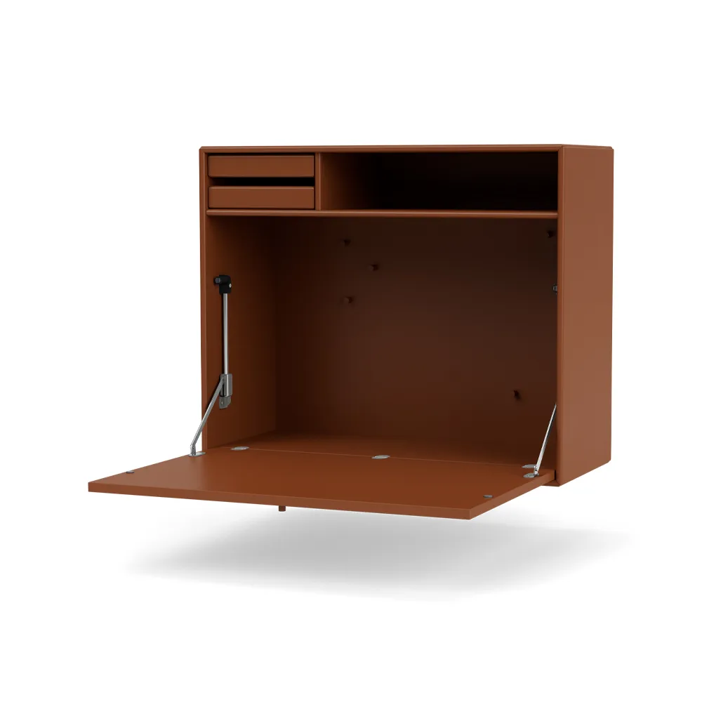 STUDIO skrivbord vägghängt, hazelnut 146 Montana