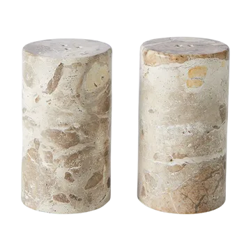 Vita salt- och pepparkar - Seashell - MUUBS