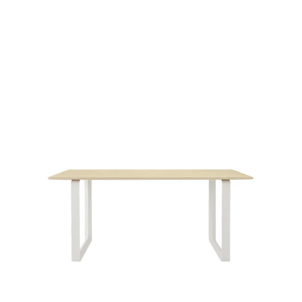 70/70 matbord 170x85 cm, Solid oak-White Muuto