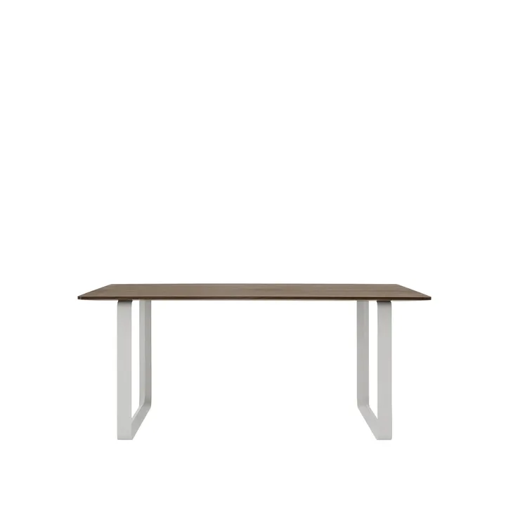 70/70 matbord 170x85 cm - Solid smoked oak-Grey - Muuto