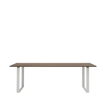 70/70 matbord 225x90 cm - Solid smoked oak-Grey - Muuto