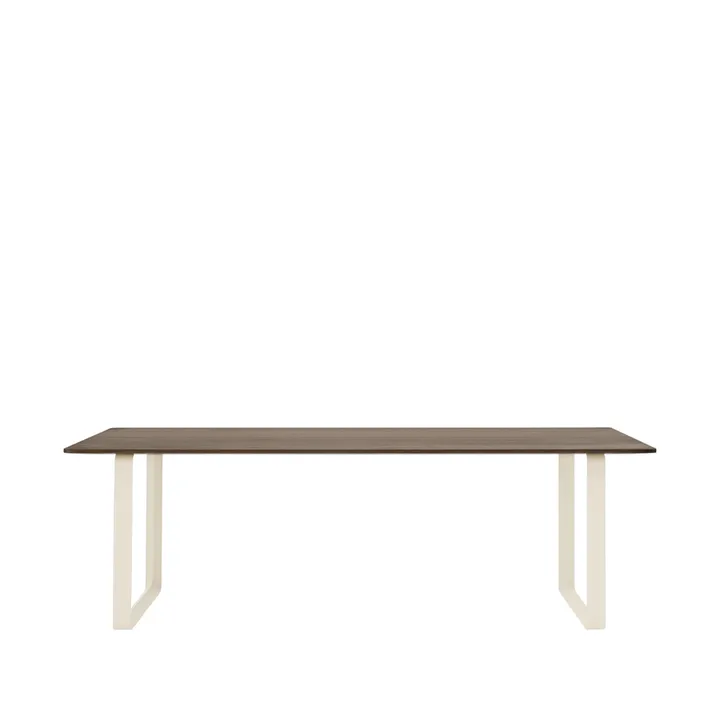 70/70 matbord 225x90 cm - Solid smoked oak-Sand - Muuto