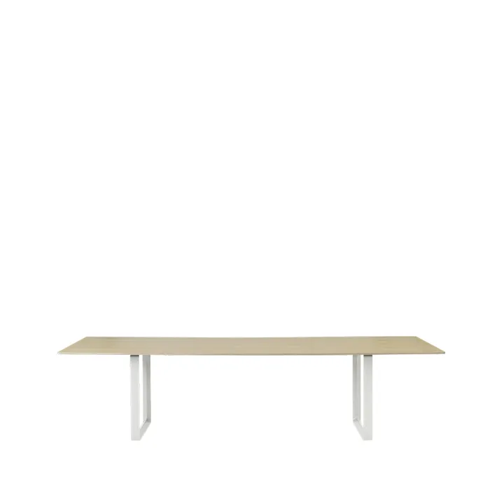 70/70 matbord 295x108 cm - Oak veneer-Plywood-White - Muuto