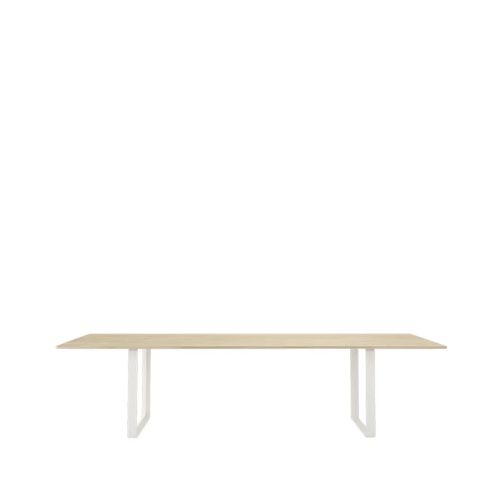 70/70 matbord 295x108 cm, Solid oak-White Muuto