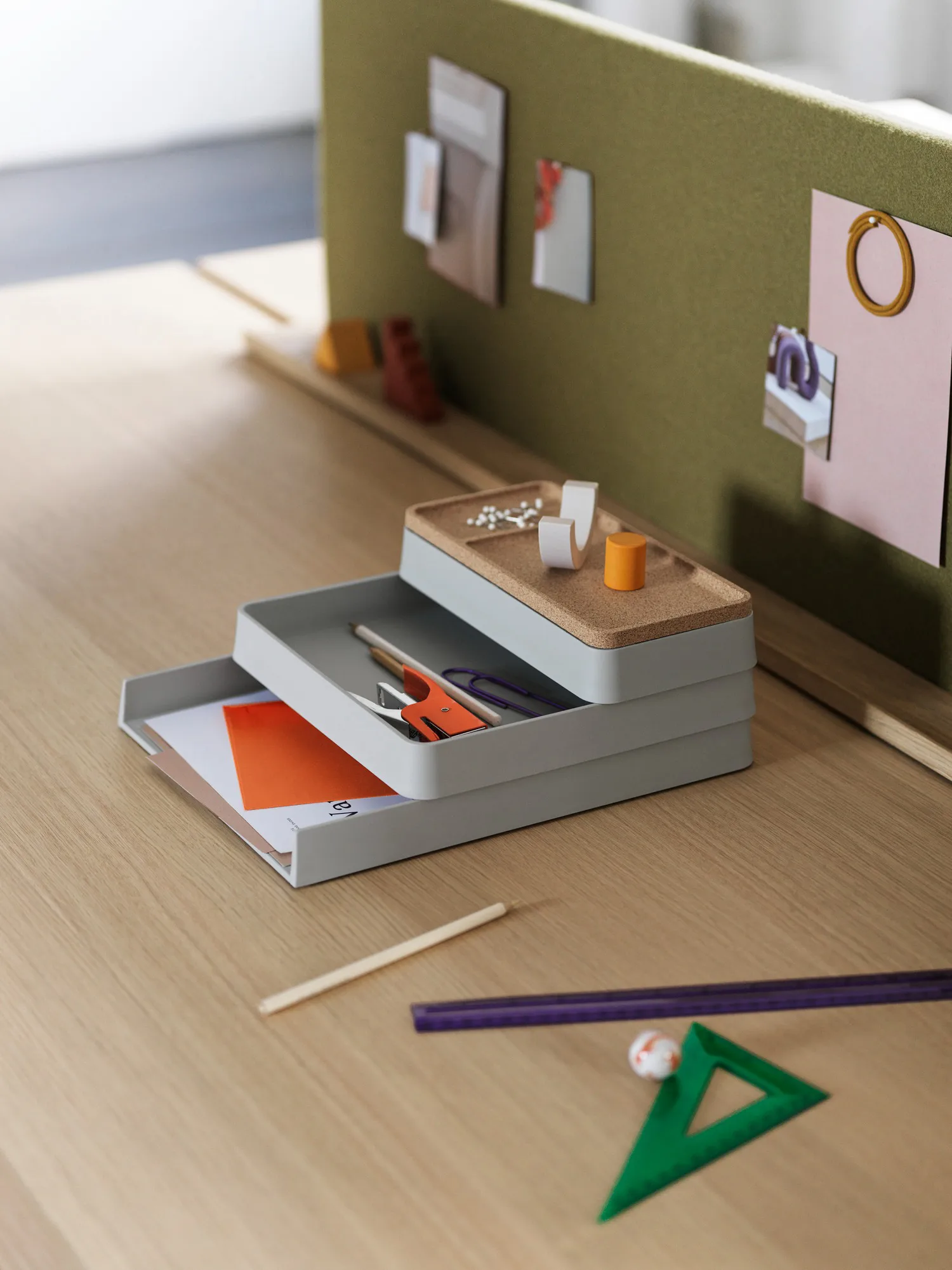 Arrange Desktop Förvaring, Configuration 1 grey Muuto