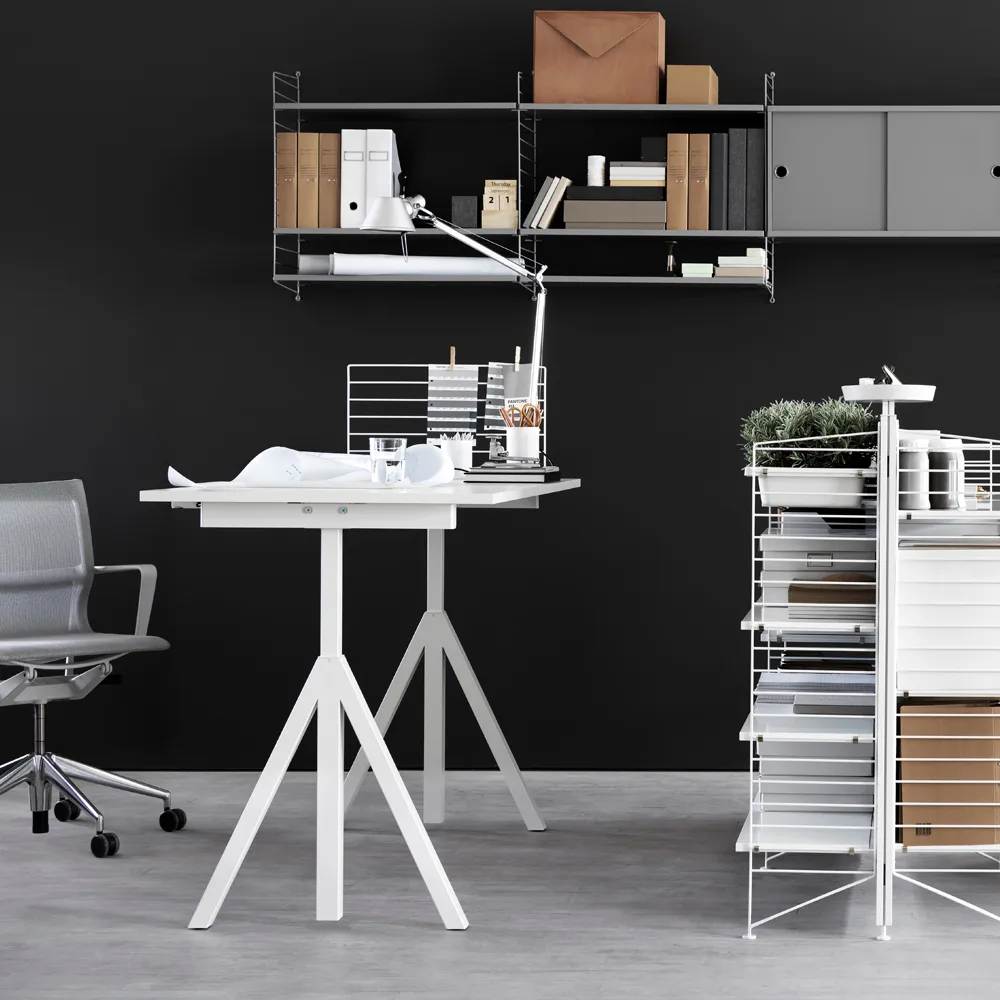 Base matbord, white, abs kant, 190x85cm Muuto