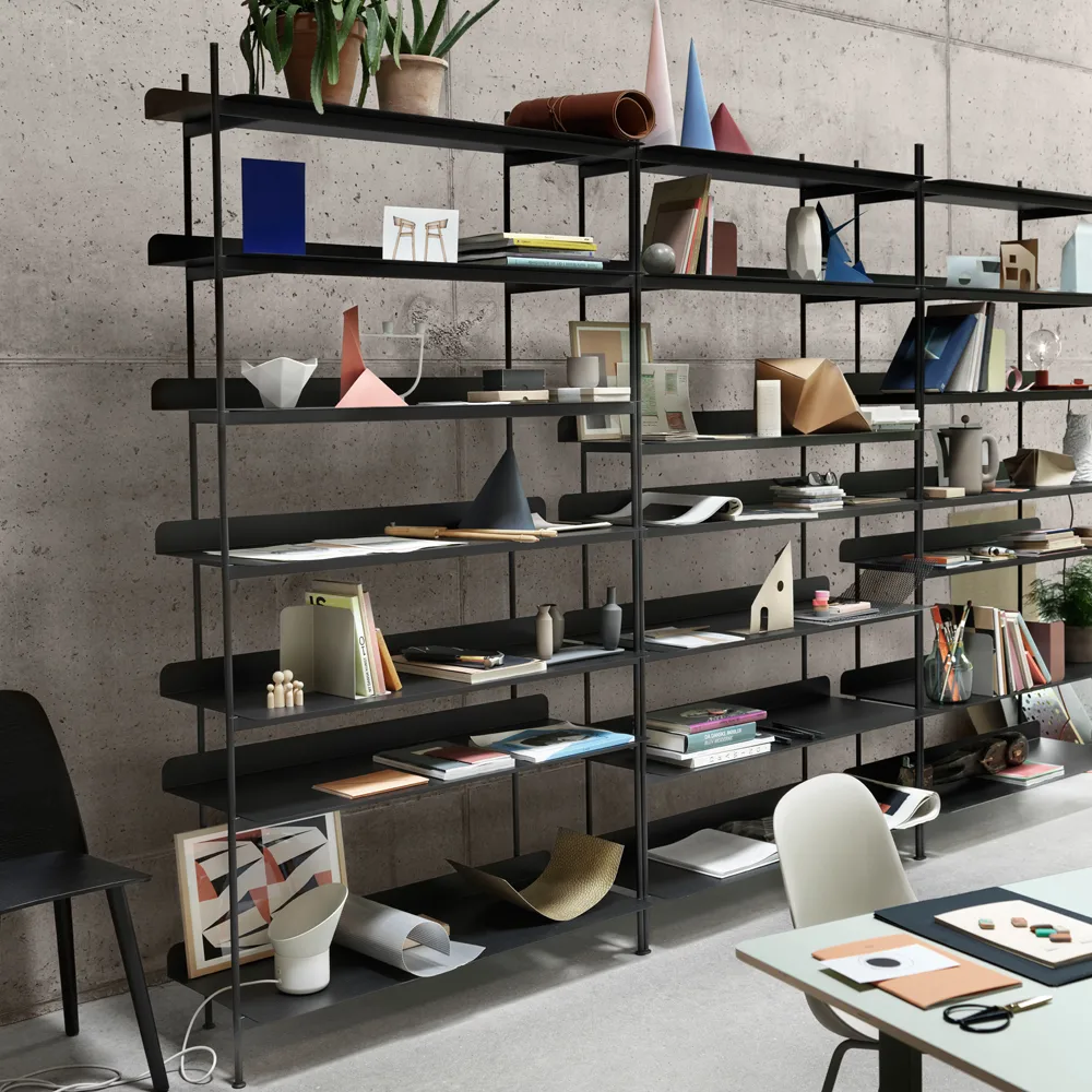 Compile configuration 4 hyllsystem, Grey Muuto