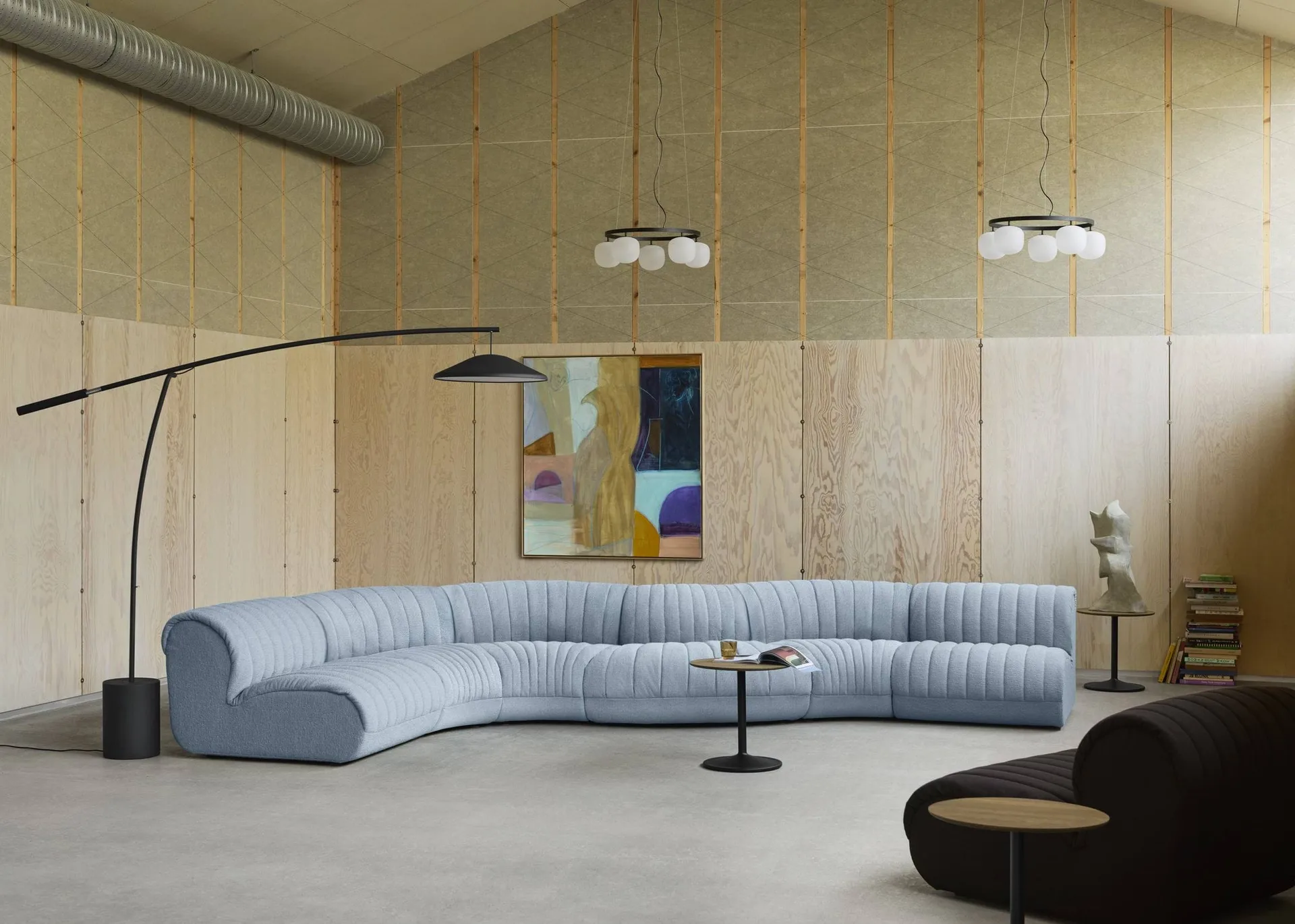 Contra golvlampa, Anthracite black-concrete, 188 cm Muuto Contra golvlampa, Anthracite black-concrete, 188 cm Muuto