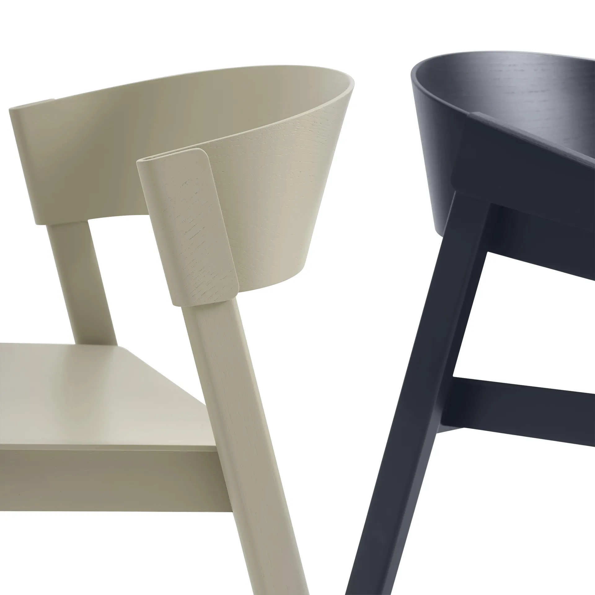 Cover sidostol, Dark beige Muuto