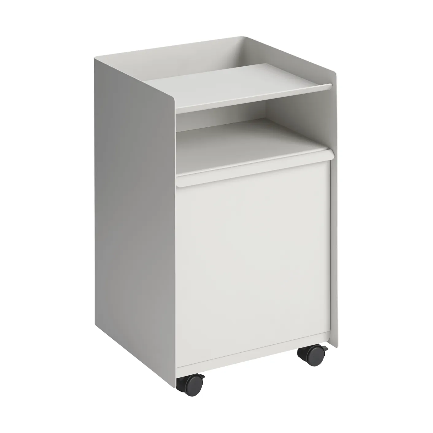 Folded Trolley rullvagn med låda, Grey Muuto