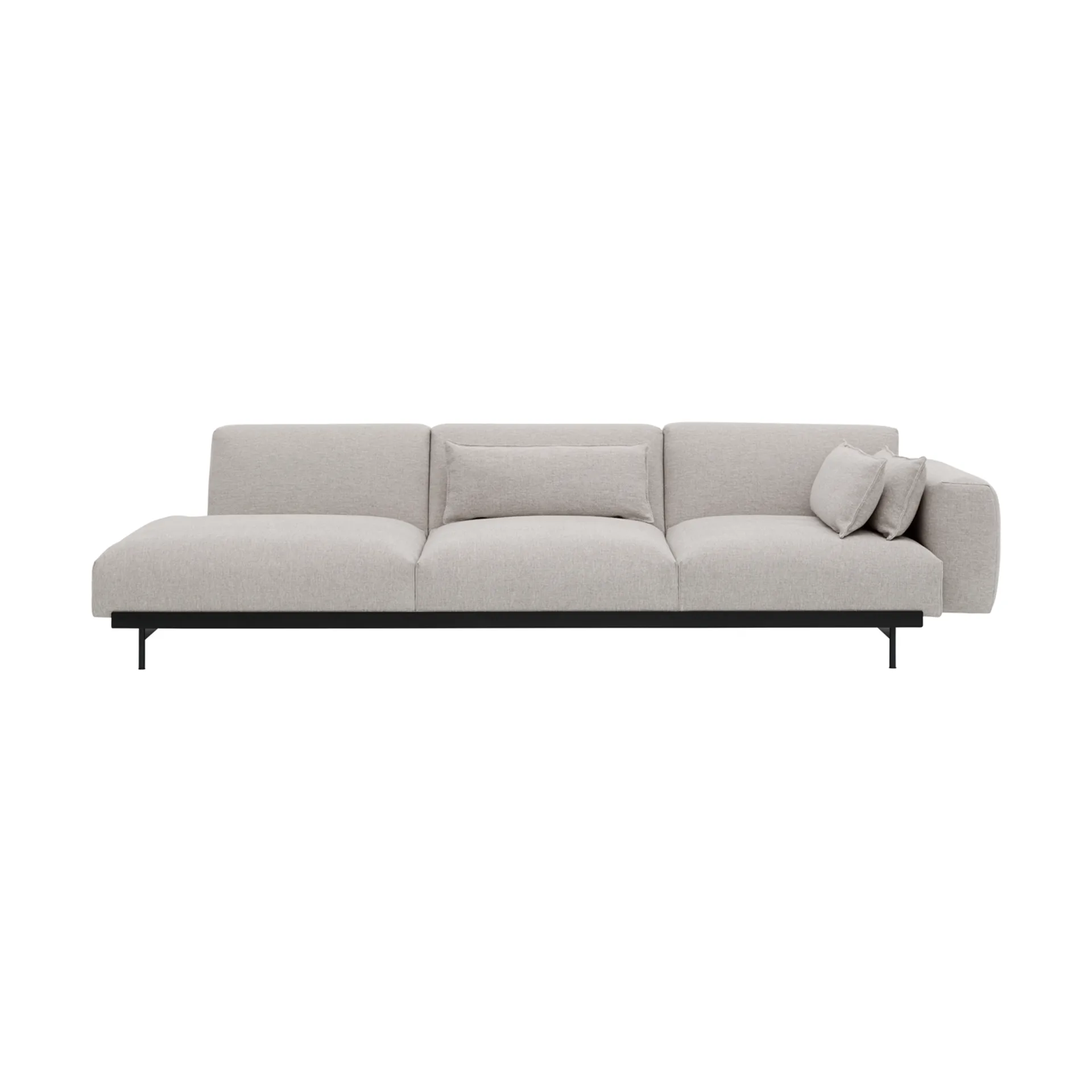 In Situ modulsoffa 3-sits configuration 2, Clay 12-Black Muuto