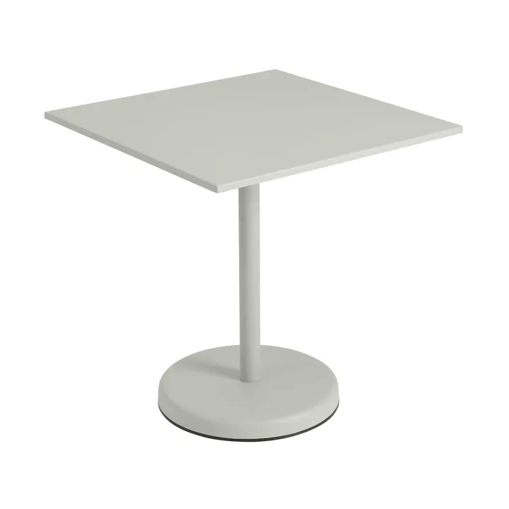 Linear steel café table V2 bord 70x70 cm Grey - Muuto
