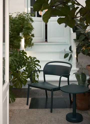 Linear Steel loungefåtölj - Dark green - Muuto