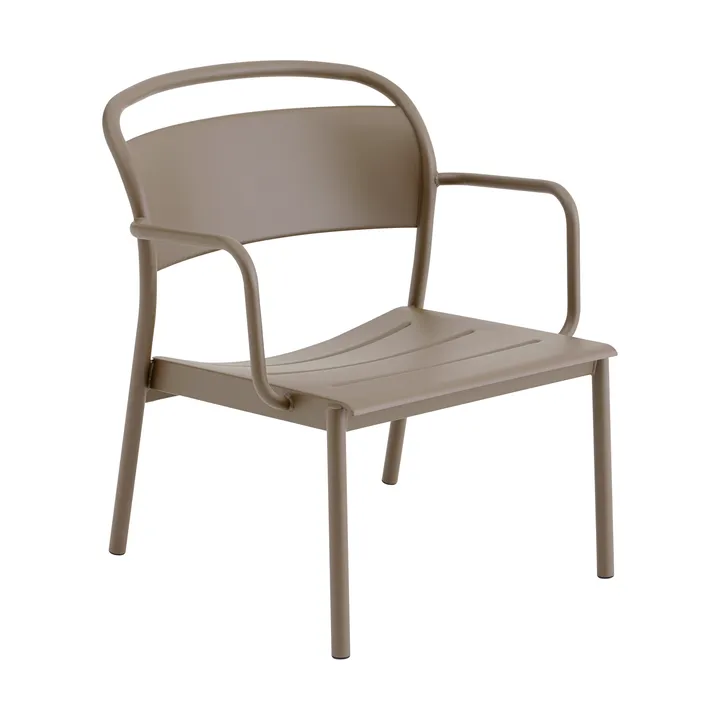 Linear Steel loungefåtölj - Taupe - Muuto